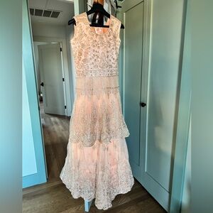 Indian Wedding Guest: Peach Indo-Western Dress